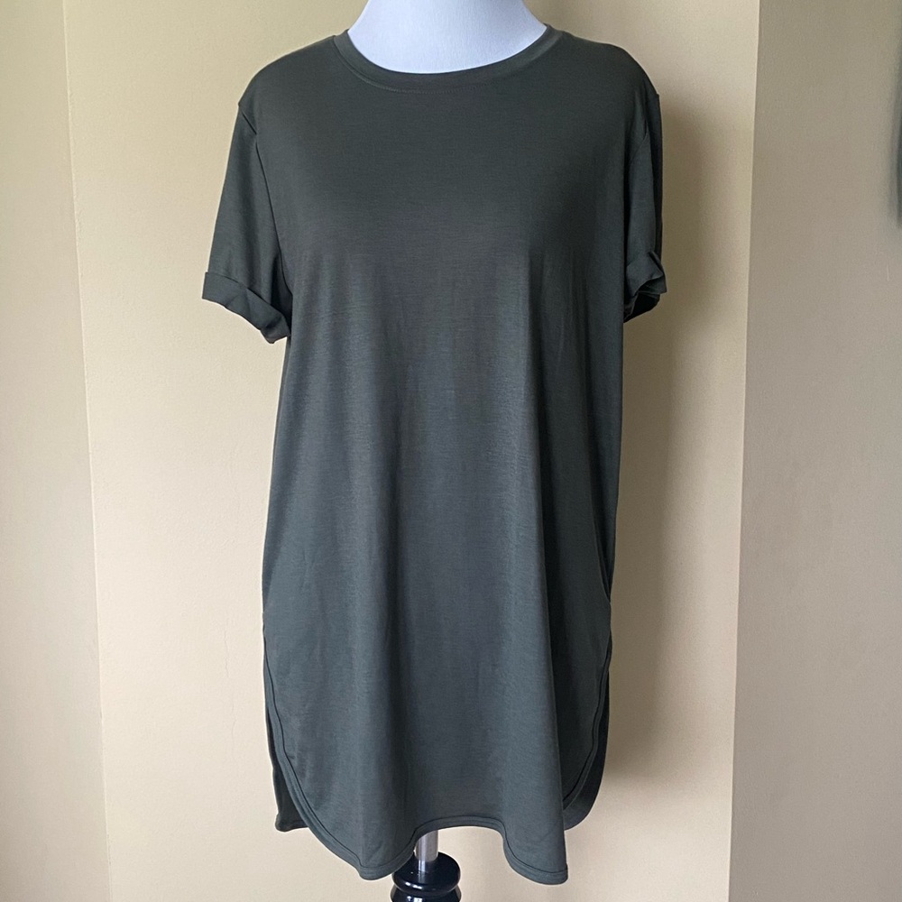TEK GEAR Olive Green On The Go Tunic